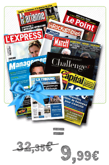 Je choisis 5 crédits en méli-mélo pour mes magazines