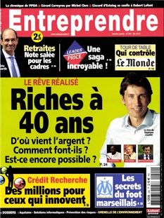 <strong>Entreprendre - Mensuel :</strong><br />Magazine de business, Entreprendre développe une philosophie simple fondée sur la créativité &amp; le pragmatisme. Entreprendre met le rêve "entrepreneurial" à la portée de tous les cadres.