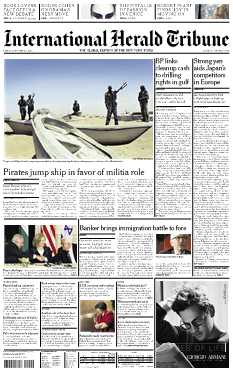 <strong>INTERNATIONAL HERALD TRIBUNE - Quotidien :</strong><br />The World\'s Daily Newspaper