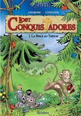 <strong>Lost Conquistadores - Annuel :</strong><br />Lost Conquistadores, sont une bande de sympathiques canailles rigolotes venus d’Espagne pour envahir le terrtitoire d’Amérique du Sud, comme chacun sait ! A la frontière du Nouveau Monde connu, un fortin est tenu par le capitaine LAPLUMELEPEZ et ses hommes (dont entre-autres, les soldats Noelo Balcon et Paco Tison) et l’inénarrable PADRE SOUTANE. Tous, au moment ou commence ce premier épisode, ont le moral au plus bas. On semble les avoir oublié dans leur mission qui est de surveiller ce nouveau morceau de l’Empire Espagnol. En effet, chacun n’a qu’une envie et ne pense qu’a une seule chose : retourner au plus vite dans la Mère patrie et de préfèrence riche ! C’est à ce moment précis, qu’arrive aux pieds du fortin en bois, le soldat GELPEZ. Agonisant on l’emméne au PADRE SOUTANE, et il lui révèle en confession, sa découverte de l’Eldorado ! Juste avant de mourir, il lui confie une carte qui méne au trésor et un médaillon en or qui en est issu pour prouver ses dires. Sans révèler l’existence de la carte, qu’il prends soin de dissimuler dans sa Bible, EL PADRE annonce cette formidable nouvelle au Capitaine. Ce dernier décide de lever immédiatement une expédition, pour aller chercher ce fabuleux trésor. Source de multiples gags et de bonts mots, leurs aventures ne fait que commencer.