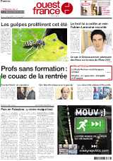 <strong>ouest france - Quotidien :</strong><br />Le premier quotidien régional.