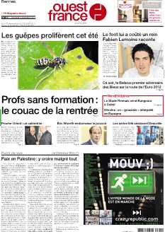 <strong>ouest france - Quotidien :</strong><br />Le premier quotidien régional.
