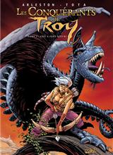 <strong>Les conquérants de Troy - Annuel :</strong><br />« Troy est un monde tout neuf. Découvert depuis peu, il appartient à la puissante compagnie transplanétaire du Consortium des Fleurs. »<br /><br />Page Blanche et son frère Zuynn sont, comme tous les colons, déposés à la surface de la planète par petits groupes pour participer à une expérience gigantesque sur les pouvoirs Psy.<br /><br />Tandis que les deux jeunes gens cherchent à rejoindre leurs parents déposés plus au Nord, Zuynn est enlevé par les gardes fleuris. Ces derniers forcent les « sans magie » à travailler à la construction d’une tour qui doit servir de relais à l’influence du Magohamoth, qui catalyse la magie de Troy!<br /><br />Arleston et Tota s’associent pour nous faire découvrir les origines de Troy.
