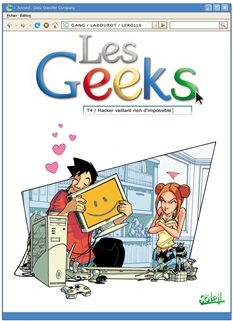 <strong>Les Geeks - Annuel :</strong><br />Un geek (terme anglais se prononçant [gik]) est un stéréotype décrivant une personne passionnée, voire obsédée, généralement par l\'informatique, la science-fiction et l’heroïc fantasy, les jeux de rôles ou les jeux vidéos, voire tout à la fois. Pour le reconnaître, c’est simple : il porte des T-shirts aux logos étranges, parle un langage bizarre incompréhensible pour le commun des mortels, se nourrit principalement de ce qu’il peut commander sur internet et préfère passer une soirée à réparer son ordi que de sortir avec ses amis…