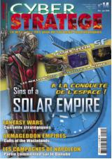 <strong>Cyberstratège - Bimestriel :</strong><br />Le magazine des jeux de stratégie informatique<br /><br />Magazine de référence consacré aux jeux de stratégie informatique, sur PC, sur console et en ligne, Cyberstratège propose tous les deux mois des infos complète et exclusives :<br />•	Des tests détaillés et argumentés sur les meilleurs jeux de stratégie du moment, rédigés par des experts exigeant et avertis.<br />•	Des articles de conseils stratégiques sans équivalent et qui ont fait la réputation du magazine.<br />•	Des tonnes d’infos en avant-première, présentation de jeux à paraître, actu des jeux de stratégie, interview, etc.<br />Cyberstratège se distingue par un ton « adulte » mais toujours passionné, et une maquette claire et aérée.<br />L’essentiel du magazine est consacré à toutes les formes de jeux de stratégie : wargames, stratégie tour par tour, jeux en temps réel, jeu de gestion, mais aussi Tactical-RPG et simulateurs tactiques. Les jeux traités sont essentiellement sur PC, mais également sur console portable ou de salon. Des rubriques permanentes sont consacrées à des sujets annexes proches et qui intéressent ce lectorat : matériel et technique, jeux de plateaux, jeu de rôle et online, culture vidéo-ludique, actualité Internet, etc.