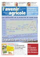 <strong>L`avenir agricole - Hebdomadaire :</strong><br />50 numéros par an. L\'hebdo du monde agricole des Pays-de-la-Loire, Il accompagne les professionnels du secteur dans leur recherche d\'adaptations aux demandes sociétales.