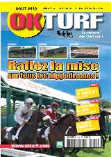 <strong>OKTurf - Mensuel :</strong><br />OKTURF est un magazine mensuel très complet, présenté au format de poche, donc très pratique à emporter partout avec vous au PMU comme sur les hippodromes.<br />Chaque mois, retrouvez l’étude des quintés+ du mois, basée sur le passé de la course, la sélection de futurs gagnants de chacun de nos 8 spécialistes (Scoop Quinté, Webturf, Schwarzy, Ph. Hourcadette, Antoine, Alain Petit et Top turf.)<br />Il se révélera être un outil indispensable pour compléter vos jeux quotidiens.