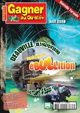 <strong>Gagner au Quinté - Mensuel :</strong><br />Un magazine spécialement conçu pour GAGNER AU QUINTE+ !<br />A l’intérieur de ce mensuel, découvrez nos  différentes rubriques  avec entre autres, Les Bonnes Notes et futures bases de vos Quintés de GAGNER AU QUINTE, Les jokers du Mois de PRONO, Nos commentaires sur leur dernière course, La Revue d’effectifs et les 4 Coups sûrs de OUEST TURF, Les Bases spéculatives pour les Quintés et les Coups de Cœur de TOCARD.<br />Un plus : en fin de magazine, retrouvez un récapitulatif de l’ensemble des chevaux cités classé par discipline.