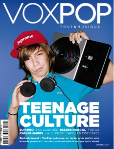 VOXPOP est un bimestriel de tendances culturelles et musicales, réalisé comme un hors série. VOXPOP propose un traitement transversal des univers gravitant autour de la musique tels l\'art, la mode, les lifestyles, la société.