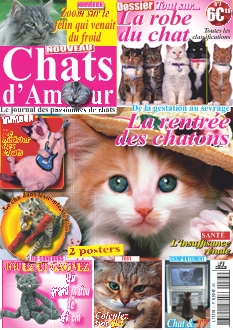 <strong>Chats D\'amour - Bimestriel :</strong><br />Le magazine des passionnés de chats.