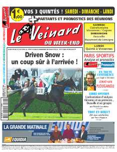 <strong>Le Veinard du week-end - Quotidien :</strong><br />Chaque samedi, le Veinard du week-end vous donne ses pronos et ses infos pour toutes les réunions de samedi et de dimanche, ainsi que pour les quintés