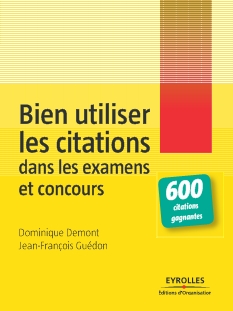 <strong>Bien utiliser les citations dans les examens et concours - Annuel :</strong><br />À quoi sert une citation ? À renforcer l\'impact d\'un texte ou d\'un propos, appuyer une argumentation ou l\'égayer, introduire un texte ou une question à débattre, susciter l\'intérêt et la réflexion par son originalité, sa pertinence, son humour. Ce livre, avec ses 800 citations répertoriées, vous explique comment les utiliser en détaillant le contexte dans lequel la phrase, devenue célèbre, a été conçue. Un outil précieux pour les examens et concours et pour briller en société !