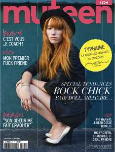 <strong>Muteen - Mensuel :</strong><br />Bienvenue dans le monde desjeunes filles en avance sur leur âge.  Celui peuplé de filles espiègles, drôles, romantiques, rebelles, mutines. Muteen est un magazine féminin généraliste qui s’intéresse aussi bien à la mode, la beauté qu’à la musique, le ciné