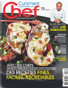 <strong>Cuisinez comme un Chef - Bimestriel :</strong><br />Le magazine pour cuisiner comme un Chef à la maison