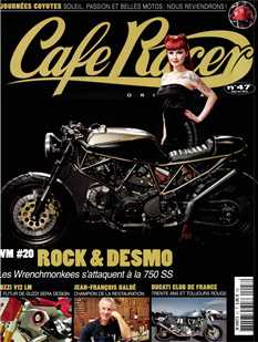 <strong>Café Racer - Bimestriel :</strong><br />6 numéros par an. L’esprit authentique de la moto. Avec CAFÉ RACER, retrouvez tous les 2 mois l’esprit de la moto à travers les belles machines d’hier et d’aujourd’hui, des rencontres avec des passionnés et des spécialistes, des évènements mythiques, des essais et de l’actu... Tout l’esprit de votre passion dans un magazine unique en son genre.