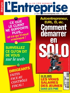 <strong>L\'Entreprise - Mensuel :</strong><br />11 numéros par an. Mensuel pratique, concret, utile, à destination des patrons, cadres et créateurs d\'entreprise. Chaque mois, vous disposez d\'idées pour développer votre entreprise, des conseils pour mieux la gérer et des solutions pour résoudre les problèmes quotidiens.